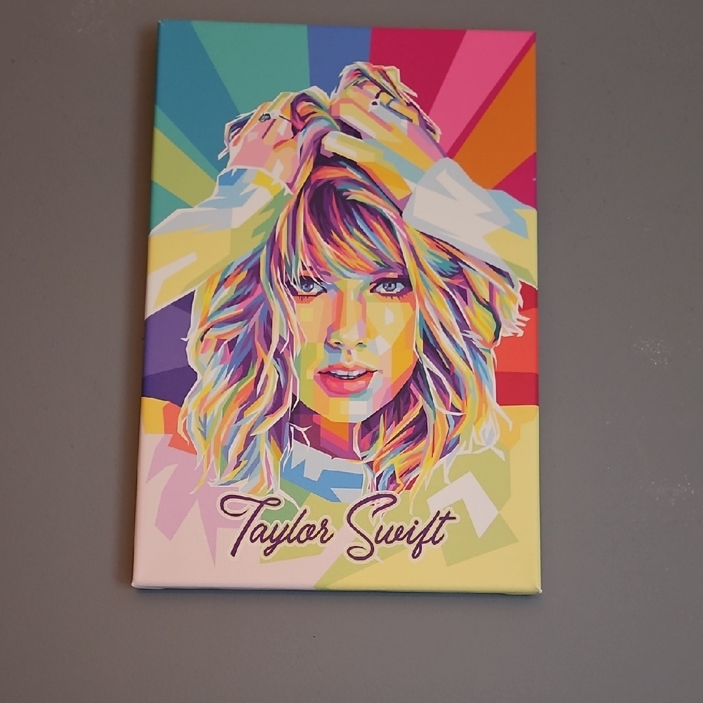 Colorful Taylor Swift Pop Art Canvas